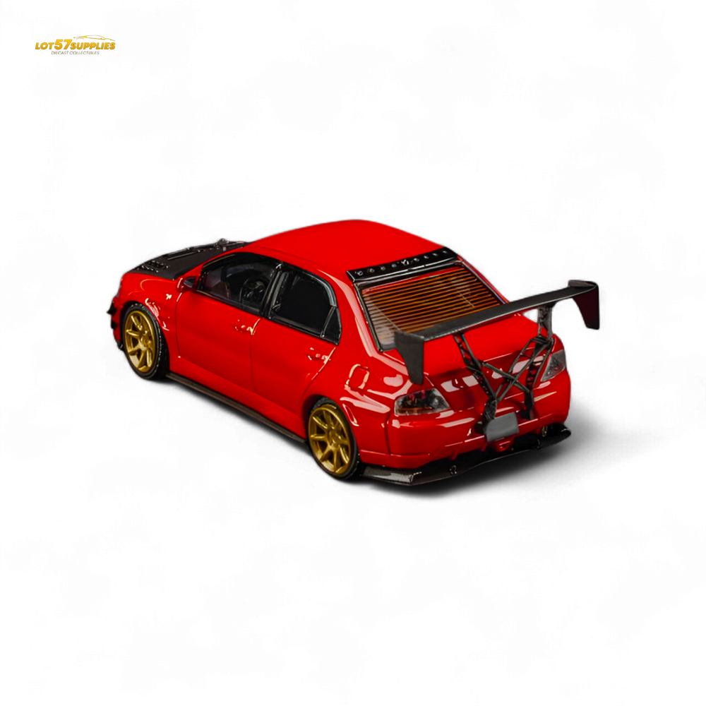(Pre-Order) Findclassically Mitsubishi 9th Generation - Red - Carbon Hood 1:64 (ONLINE ORDER ONLY)
