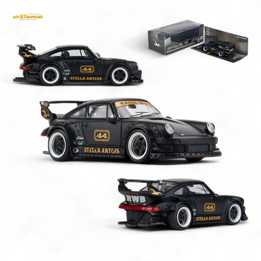 (Pre-Order) Model Model Porsche RWB 993 - Stella Artois #44 Matte Black 1:64 (ONLINE ORDER ONLY)