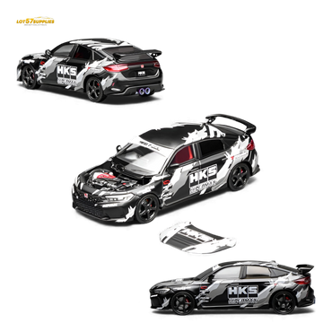 (Pre-Order) Motorhelix Civic Type R (FL5) - Black HKS 1:64 (ONLINE ORDER ONLY)