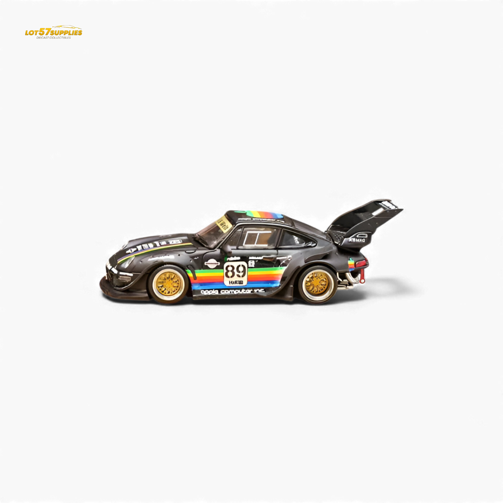 (Pre-Order) Street Weapon RWB 993 - Matte Black Apple Livery - High Tail 1:64 (ONLINE ORDER ONLY)