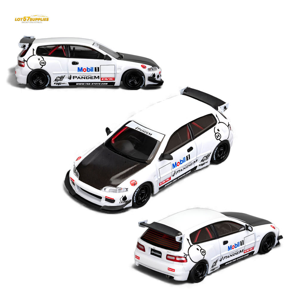 (Pre-Order) Et Model Civic EG6 - Mobil 1# Livery Carbon Cover 1:64 (ONLINE ORDER ONLY)