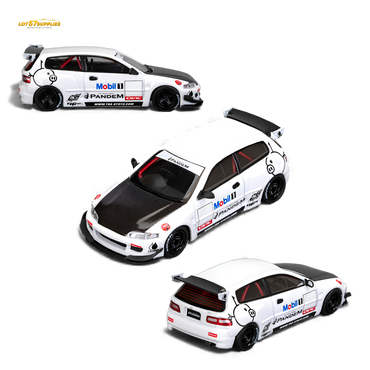 (Pre-Order) Et Model Civic EG6 - Mobil 1# Livery Carbon Cover 1:64 (ONLINE ORDER ONLY)