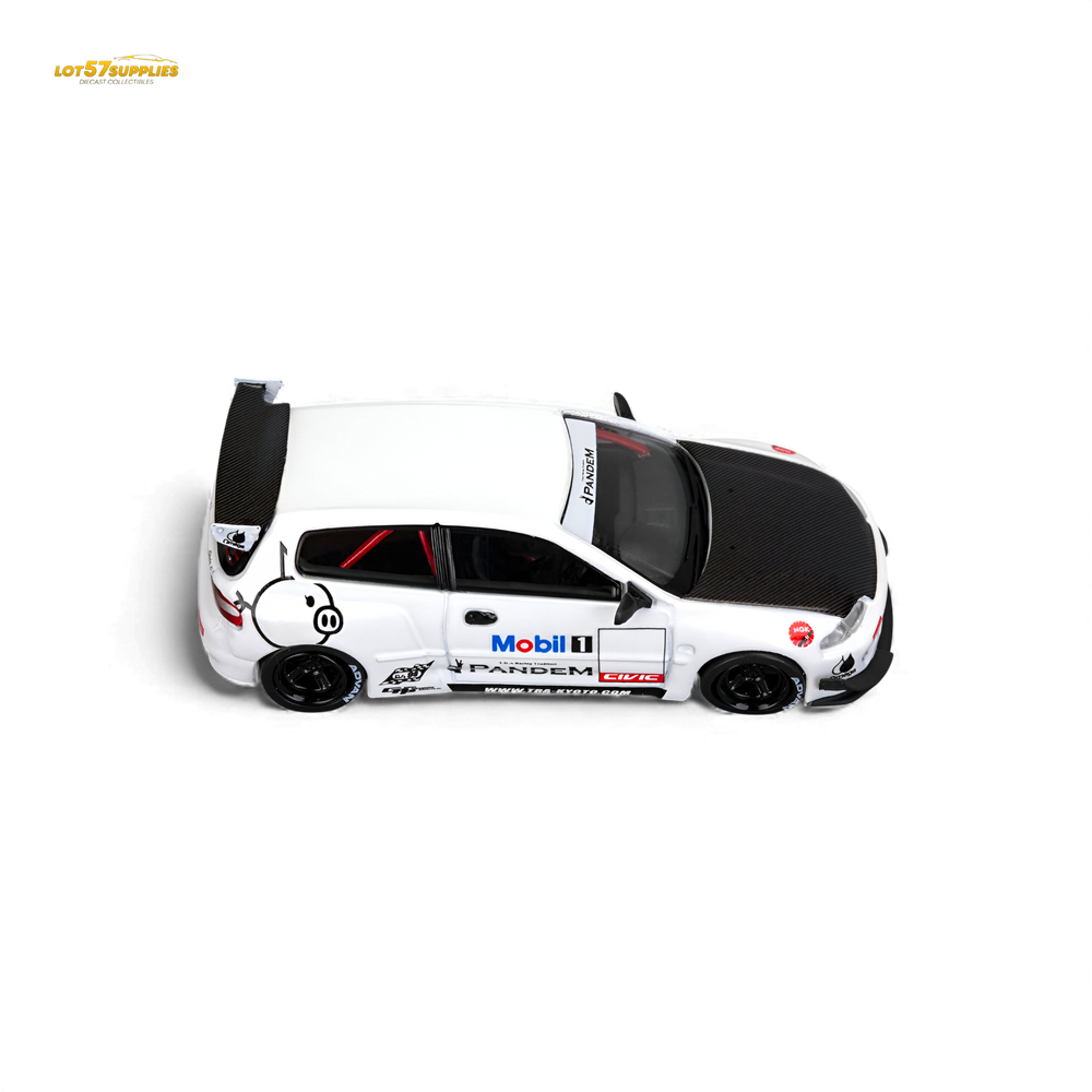 (Pre-Order) Et Model Civic EG6 - Mobil 1# Livery Carbon Cover 1:64 (ONLINE ORDER ONLY)