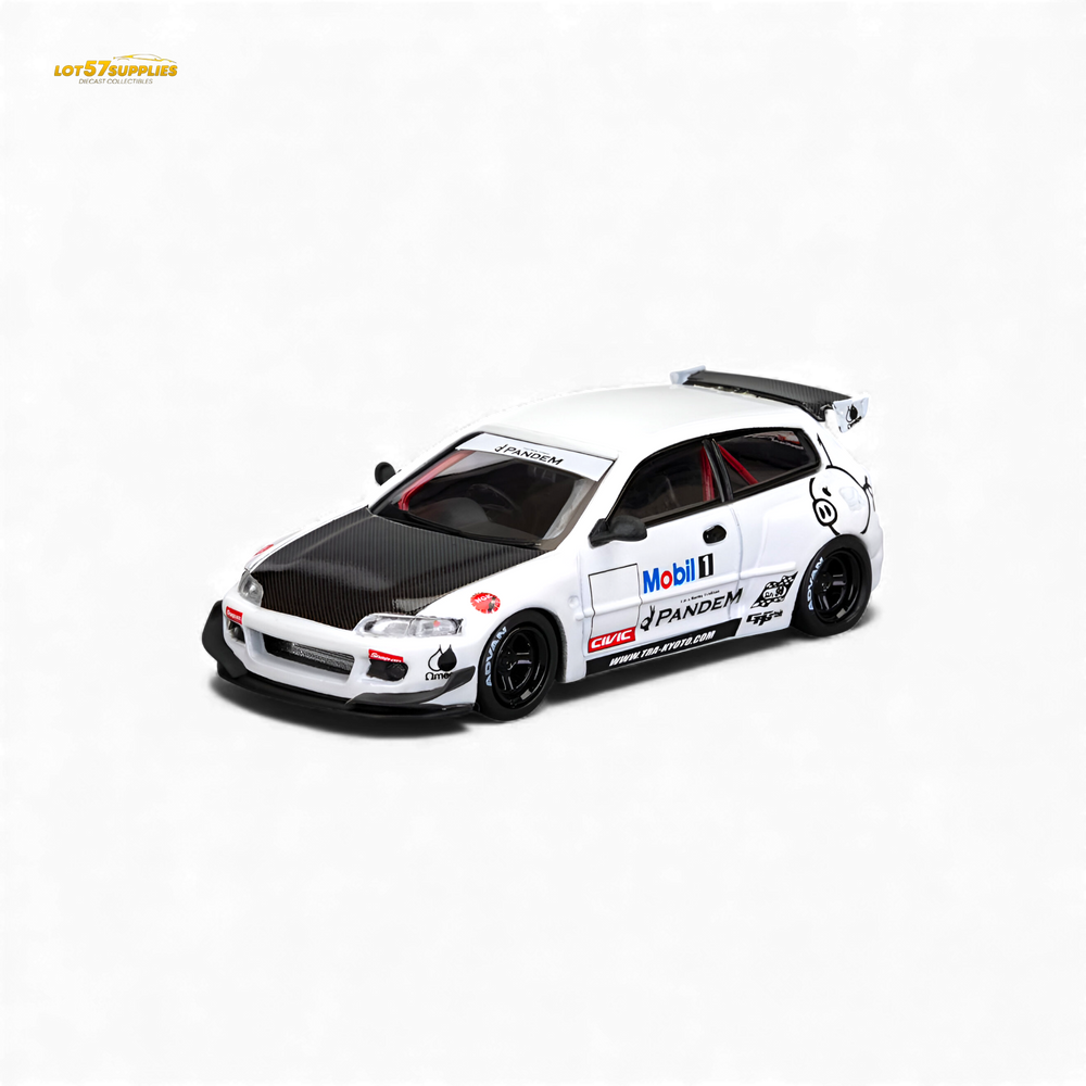 (Pre-Order) Et Model Civic EG6 - Mobil 1# Livery Carbon Cover 1:64 (ONLINE ORDER ONLY)