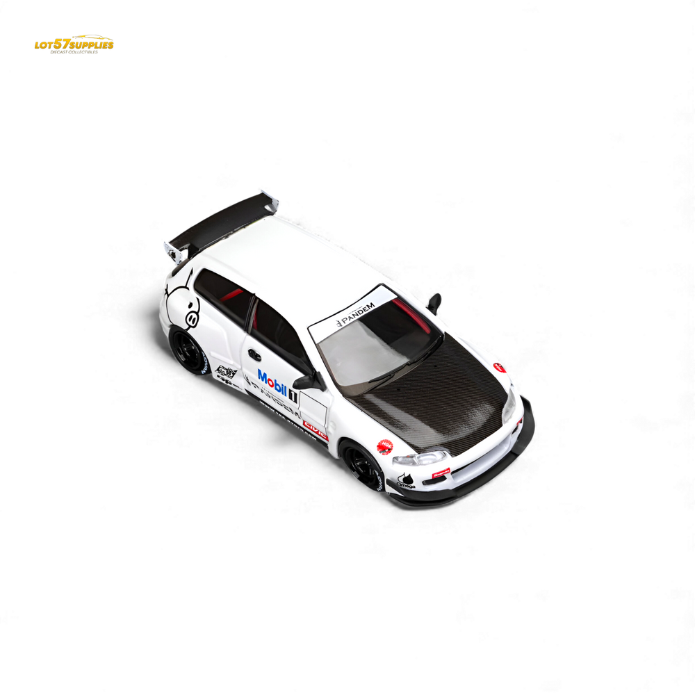 (Pre-Order) Et Model Civic EG6 - Mobil 1# Livery Carbon Cover 1:64 (ONLINE ORDER ONLY)