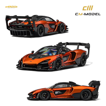(Pre-Order) CM Model McLaren Senna GTR - Volcano Orange 1:64 (ONLINE ORDER ONLY)