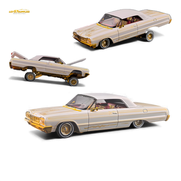 (Pre-Order) Fine Works64 Chevrolet Impala - Metallic Platinum Ordinary - 1:64 (ONLINE ORDER ONLY)