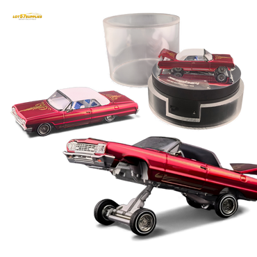 (Pre-Order) Fine Works64 Chevrolet Impala - Transparent Red Luxury - 1:64 (ONLINE ORDER ONLY)