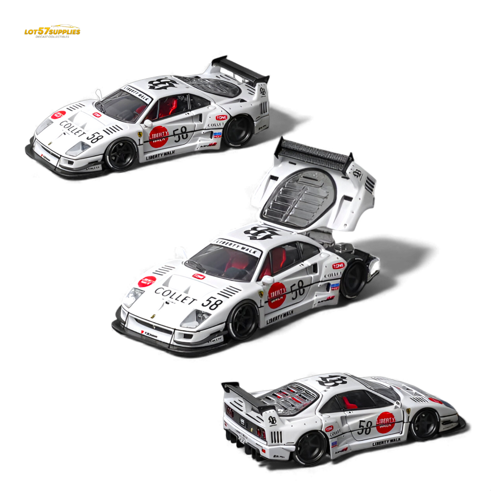 (Pre-Order) Star Models Ferrari F40 LB-Works - White Collet 58# 1:64 (ONLINE ORDER ONLY)