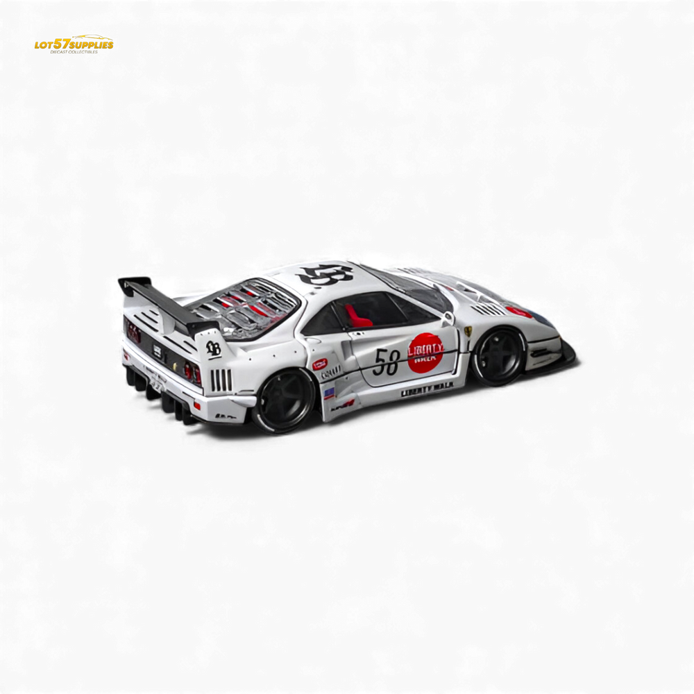(Pre-Order) Star Models Ferrari F40 LB-Works - White Collet 58# 1:64 (ONLINE ORDER ONLY)
