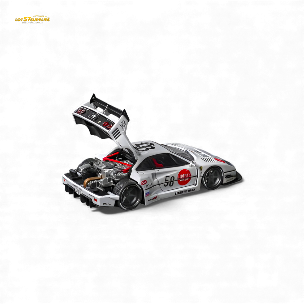 (Pre-Order) Star Models Ferrari F40 LB-Works - White Collet 58# 1:64 (ONLINE ORDER ONLY)