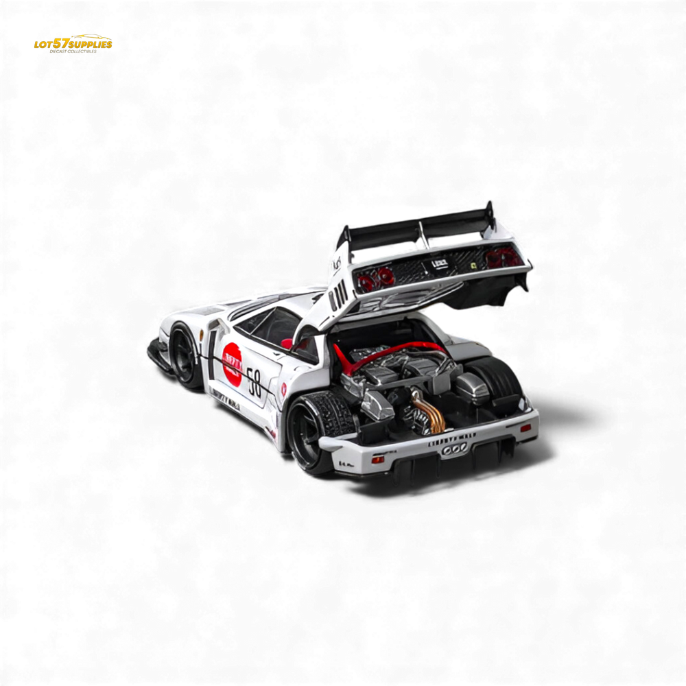(Pre-Order) Star Models Ferrari F40 LB-Works - White Collet 58# 1:64 (ONLINE ORDER ONLY)