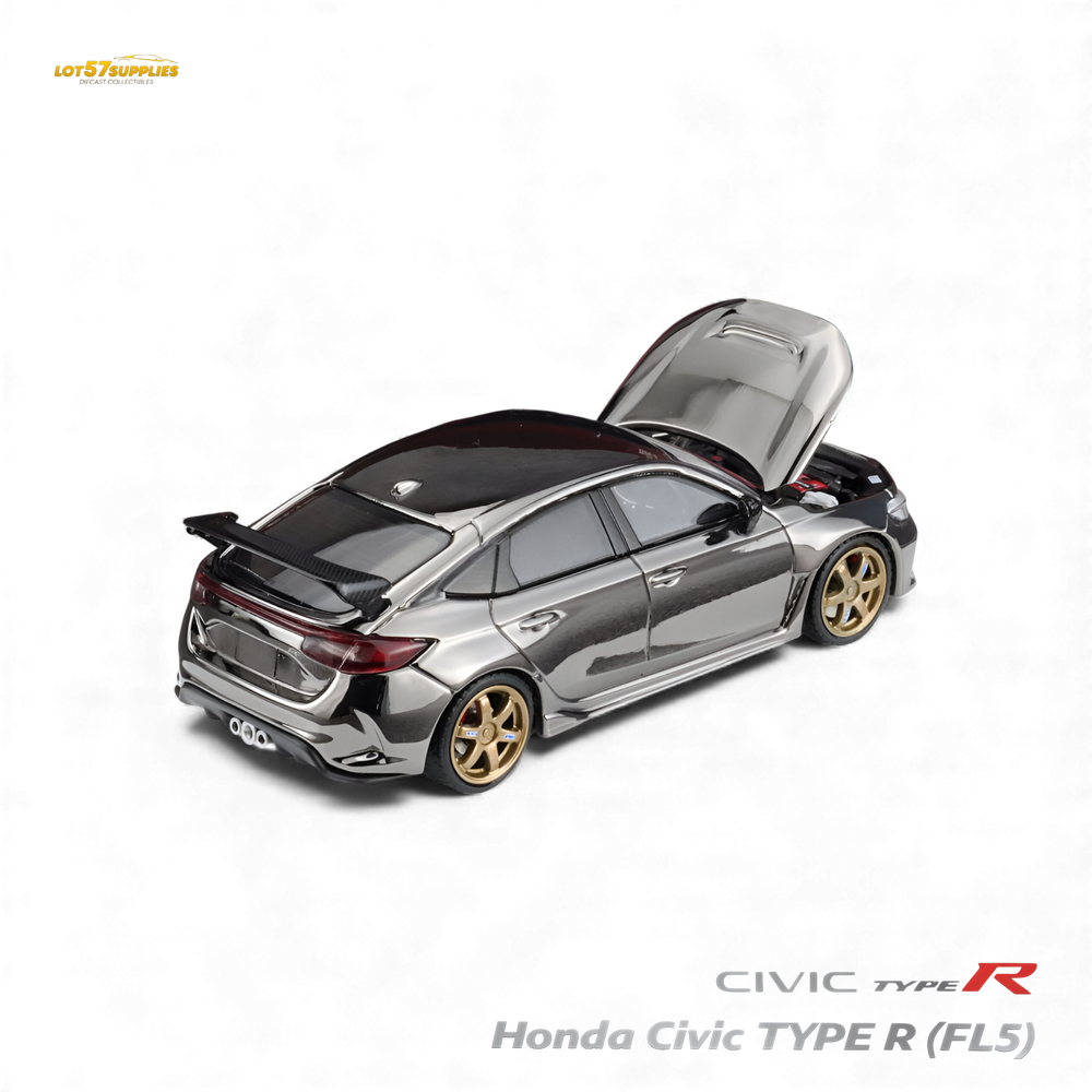 (Pre-Order) MH Honda Civic Type R FL5 - Chrome Gun Black 1:64 (ONLINE ORDER ONLY)