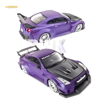 (Pre-Order) Demon King Auto GT-R R35RR - Royal Purple Carbon Cap IMXpo 2025 1:64 (ONLINE ORDER ONLY)