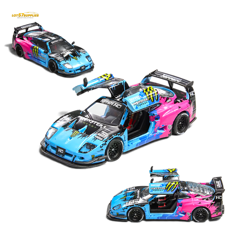 (Pre-Order) Demon King Auto F40 LB-Works Wide-Body - Monster Livery 1:64 (ONLINE ORDER ONLY)