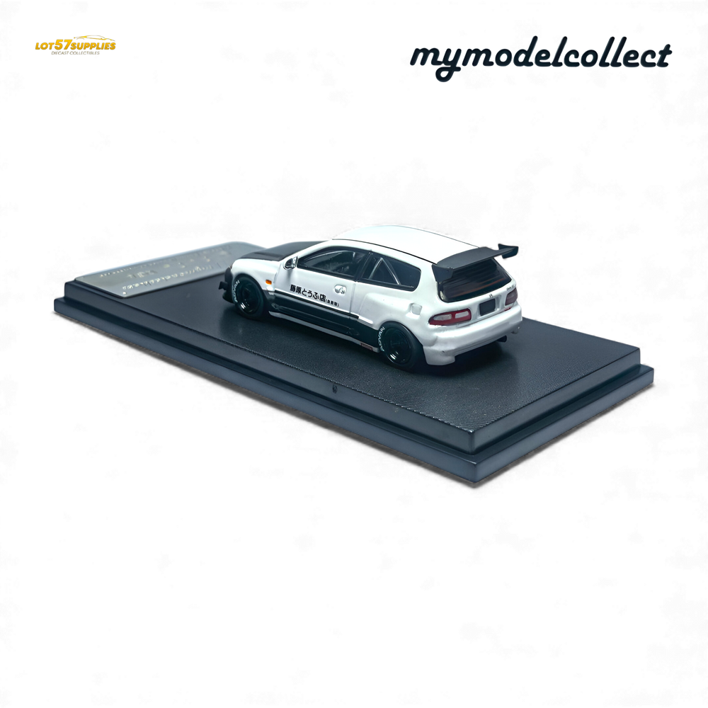 (Pre-Order) MC Civic EG6 - Fujiwara Tofu Shop White Carbon 1:64 (ONLINE ORDER ONLY)