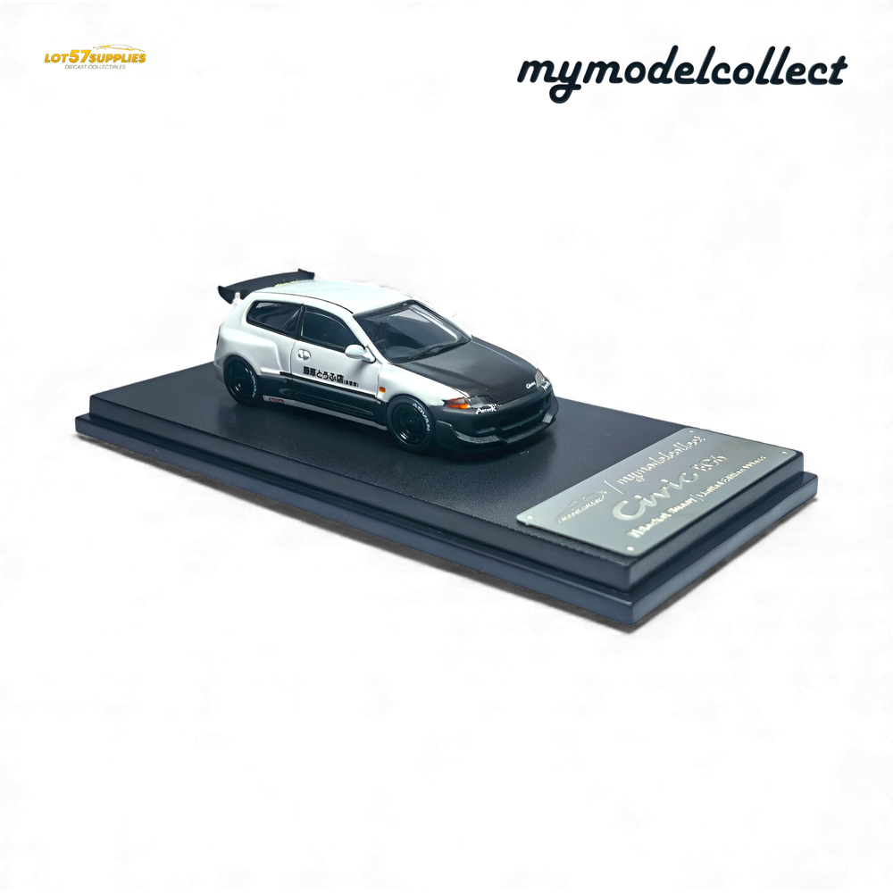 (Pre-Order) MC Civic EG6 - Fujiwara Tofu Shop White Carbon 1:64 (ONLINE ORDER ONLY)