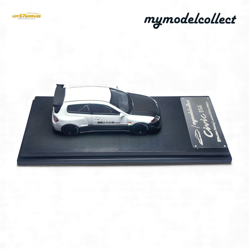 (Pre-Order) MC Civic EG6 - Fujiwara Tofu Shop White Carbon 1:64 (ONLINE ORDER ONLY)