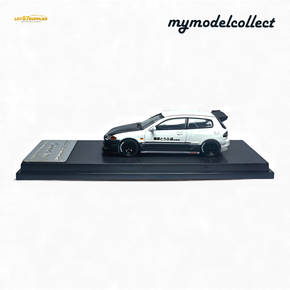 (Pre-Order) MC Civic EG6 - Fujiwara Tofu Shop White Carbon 1:64 (ONLINE ORDER ONLY)