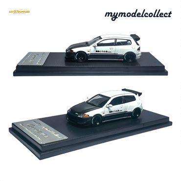 (Pre-Order) MC Civic EG6 - Fujiwara Tofu Shop White Carbon 1:64 (ONLINE ORDER ONLY)