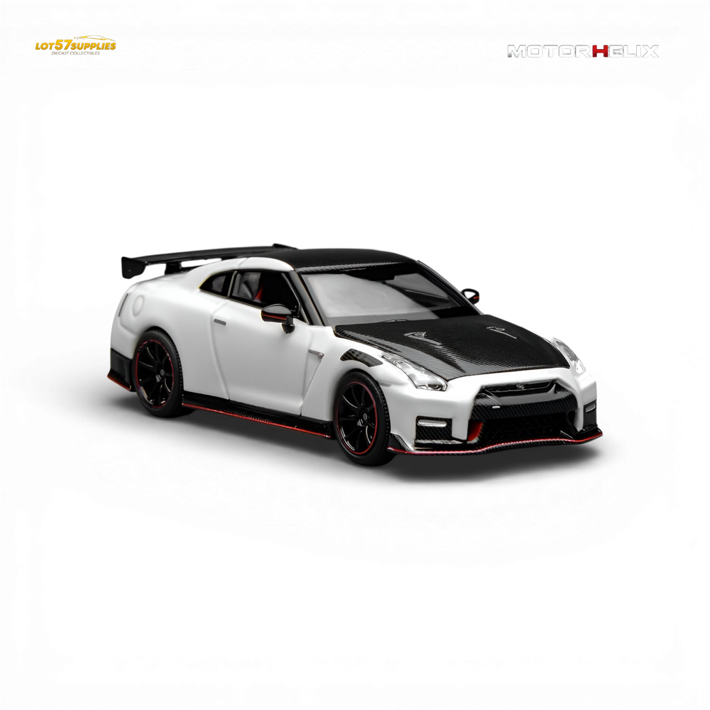 (Pre-Order) Motorhelix Nissan GT-R NISMO R35 Special Edition 2022 - Brilliant White Pearl 1:64 (ONLINE ORDER ONLY)
