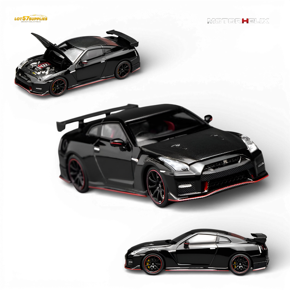 (Pre-Order) Motorhelix Nissan GT-R NISMO R35 Special Edition 2022 - Meteor Black Flake Pearl 1:64 (ONLINE ORDER ONLY)