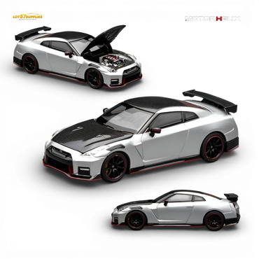 (Pre-Order) Motorhelix Nissan GT-R NISMO R35 Special Edition 2022 - Ultimate Metal Silver 1:64 (ONLINE ORDER ONLY)