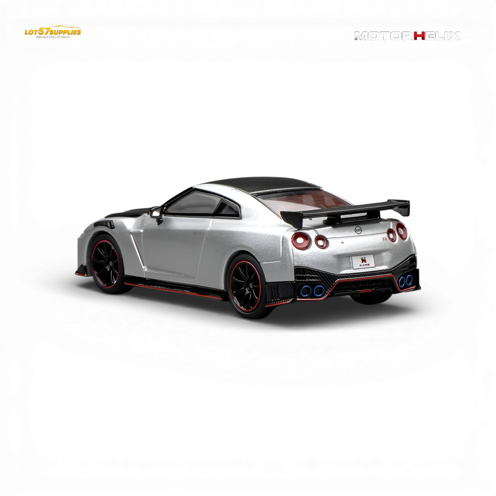 (Pre-Order) Motorhelix Nissan GT-R NISMO R35 Special Edition 2022 - Ultimate Metal Silver 1:64 (ONLINE ORDER ONLY)