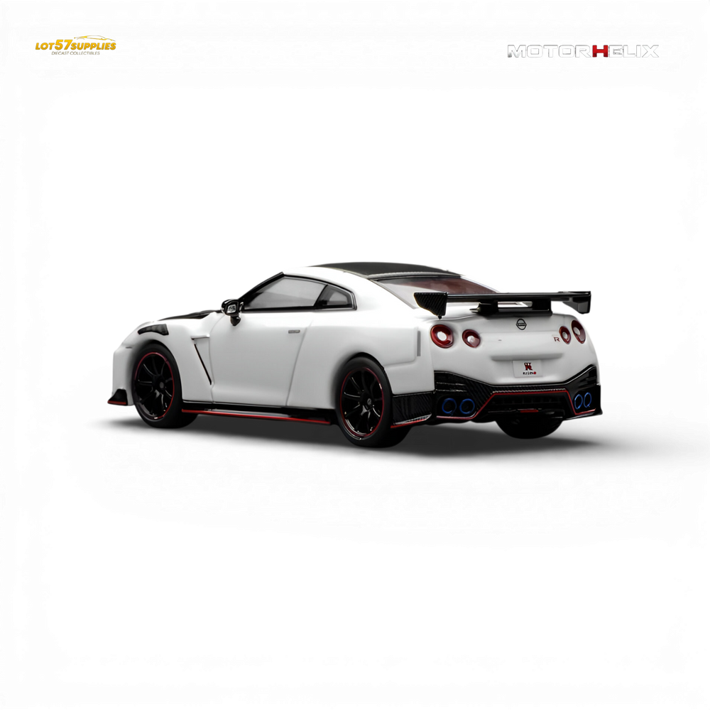 (Pre-Order) Motorhelix Nissan GT-R NISMO R35 Special Edition 2022 - Brilliant White Pearl 1:64 (ONLINE ORDER ONLY)