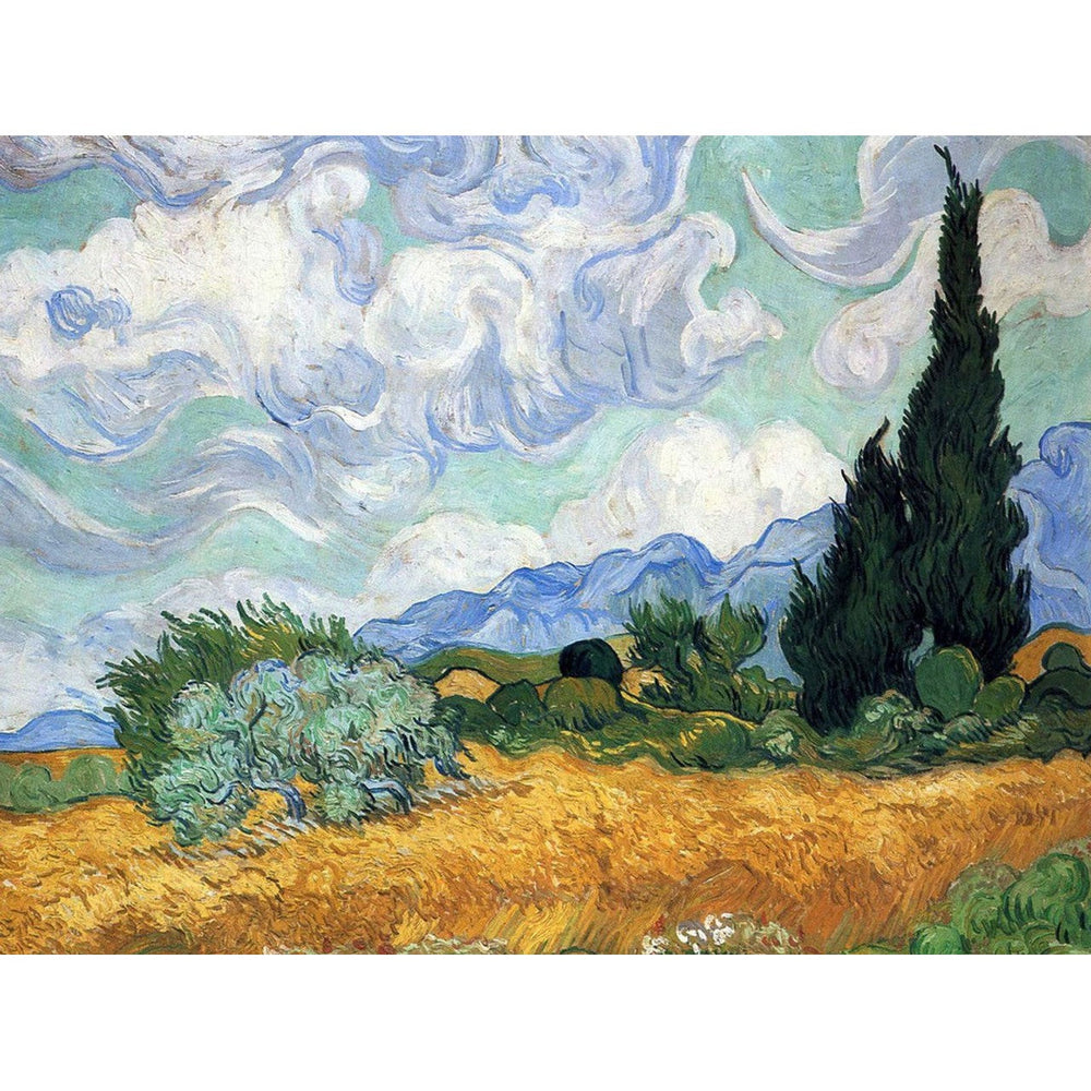 Wheat Field with Cypresses 1000 Piece Jigsaw Puzzle Piatnik (ONLINE ORDER ONLY)