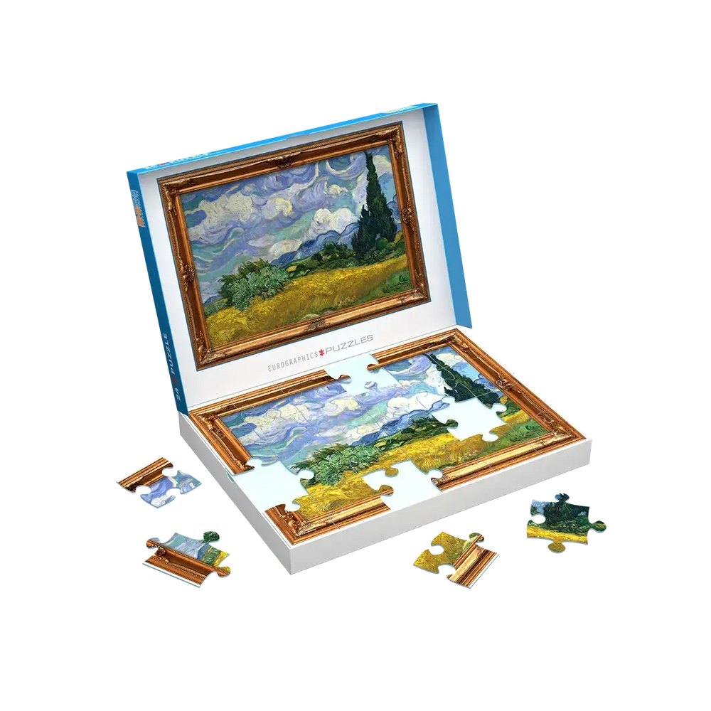 Wheat Field with Cypresses 24 Connecting Pieces Jigsaw Puzzle Eurographics