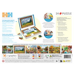 Wheat Field with Cypresses 24 Connecting Pieces Jigsaw Puzzle Eurographics