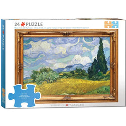 Wheat Field with Cypresses 24 Connecting Pieces Jigsaw Puzzle Eurographics