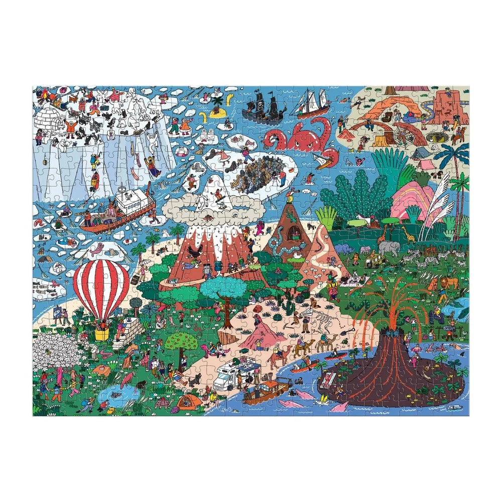 Where's _? Curious & Far Out Places 500 Piece Jigsaw Puzzle Galison (ONLINE ORDER ONLY)