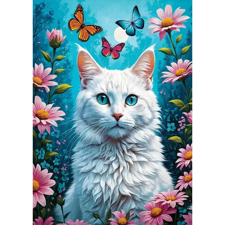 White Cat 1000 Piece Jigsaw Puzzle Enjoy (ONLINE ORDER ONLY)