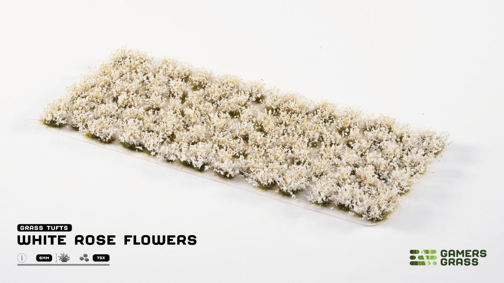 Gamers Grass | Flower Tuft Set | White Rose (ONLINE ORDER ONLY)