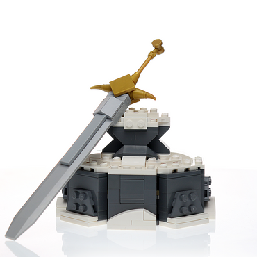 Custom Sword in the Stone MOC made using LEGO elements (Online Order Only)