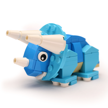 Triceratops - Custom Dinosaur Set made using LEGO parts - B3 Customs (Online Order Only)