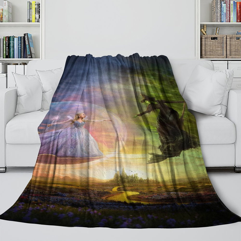Wicked For Good Blanket Flannel Throw Room Decoration (ONLINE ORDER ONLY)