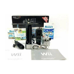 Black Nintendo Wii Console Wii Sports/Sports Resort Combo Original Box (Online Order Only)