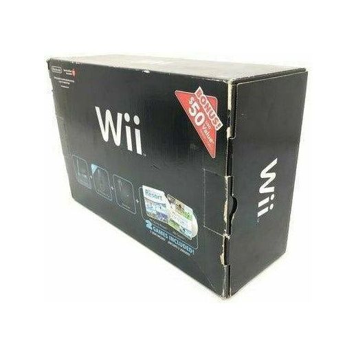 Black Nintendo Wii Console Wii Sports/Sports Resort Combo Original Box (Online Order Only)