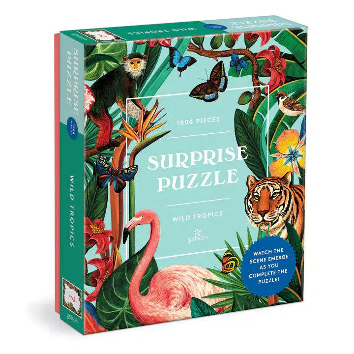 Wild Tropics 1000 Piece Surprise Jigsaw Puzzle Galison (ONLINE ORDER ONLY)