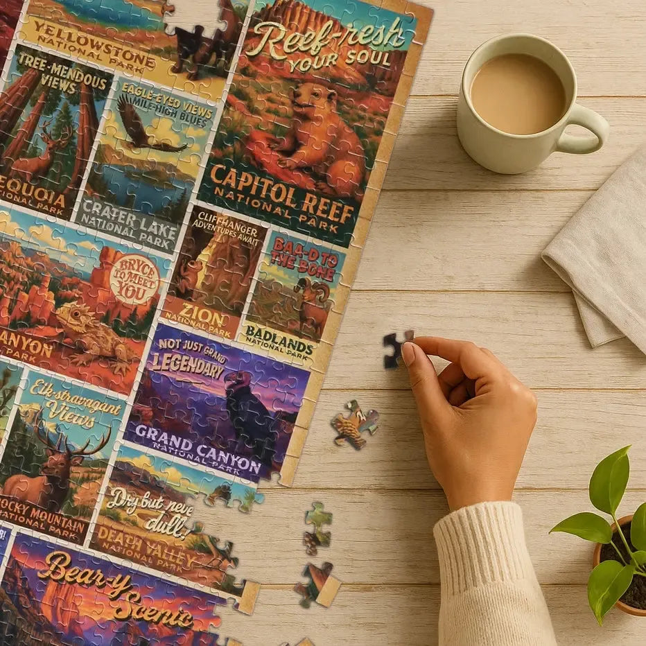 Wild West National Parks 500 Piece Jigsaw Puzzle Whimsigo
