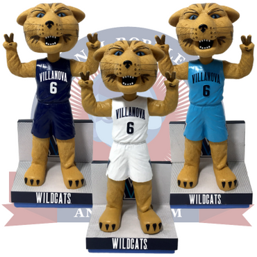 Will D. Cat Villanova Wildcats Mascot Bobbleheads (ONLINE ORDER ONLY)