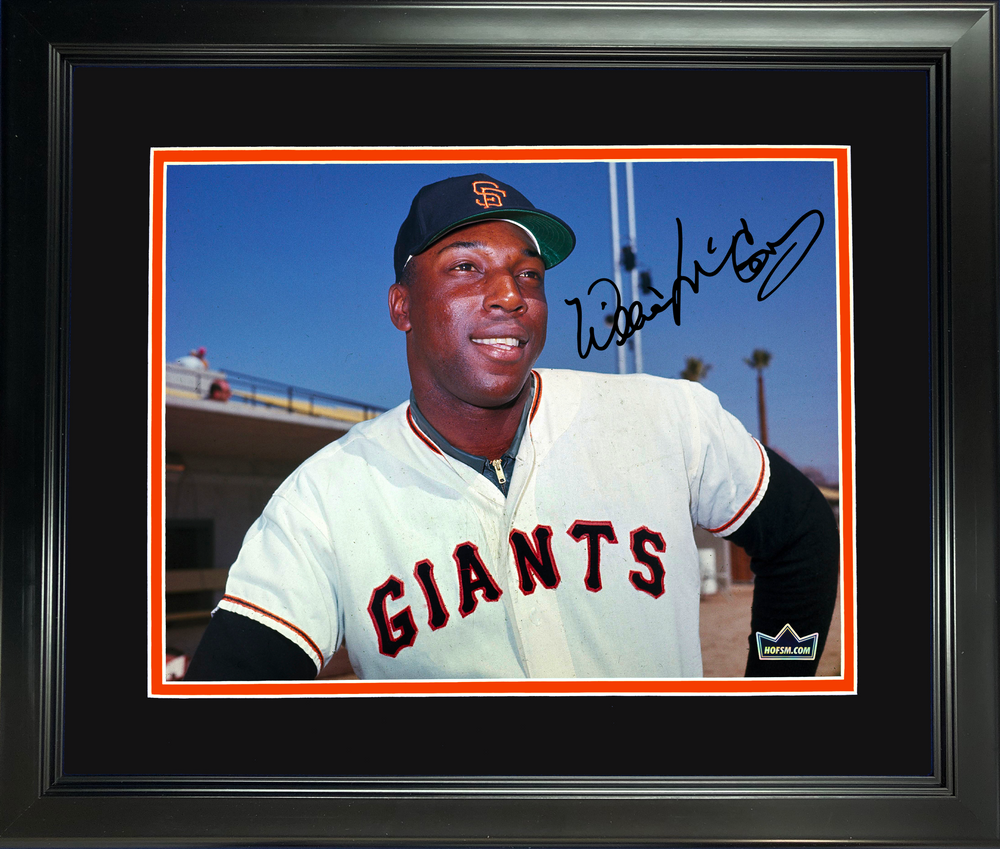 Framed Willie McCovey San Francisco Giants Facsimile Laser Engraved Signature Auto 11"x14" Baseball Photo HOFSM Holo (ONLINE ORDER ONLY)