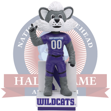 Willie the Wildcat Northwestern Wildcats Mascot Bobblehead (ONLINE ORDER ONLY)