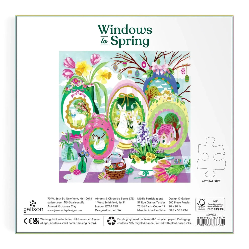 Windows to Spring 500 Piece Jigsaw Puzzle Galison