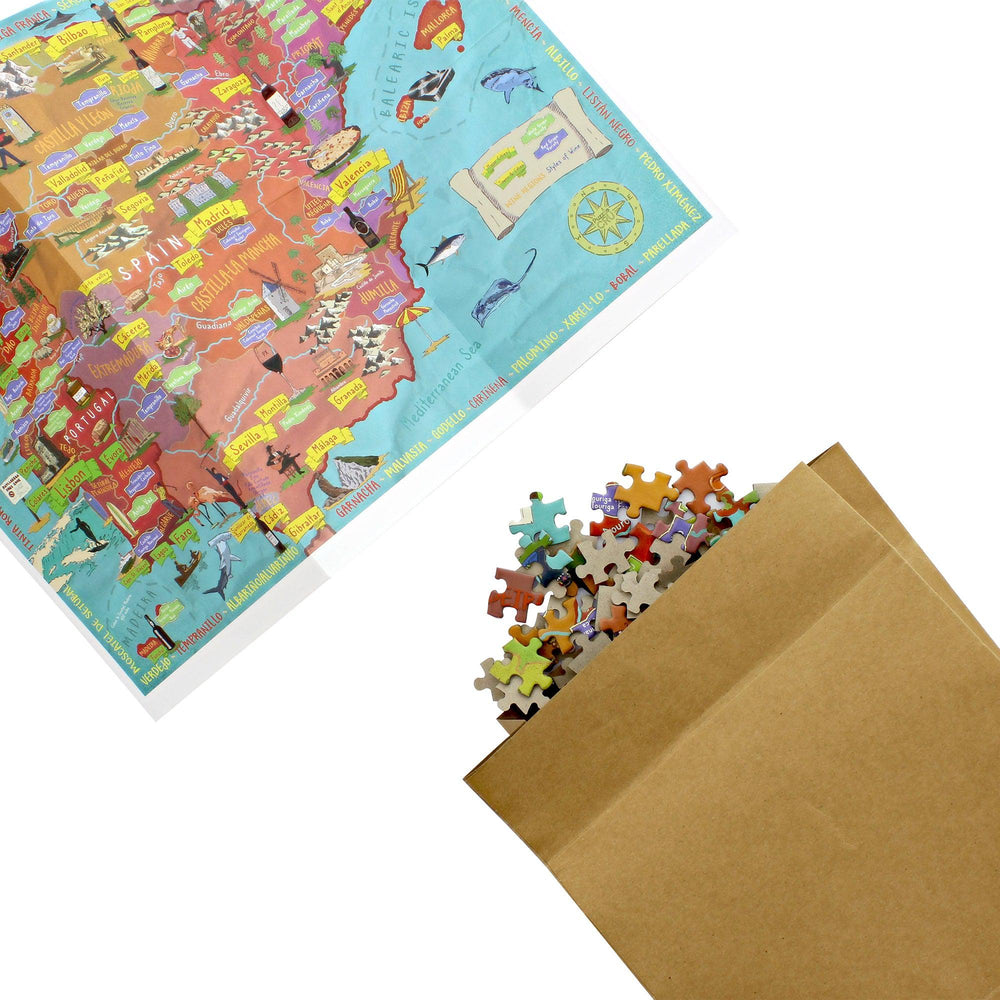 Wines Of Spain & Portugal 1000 Piece Jigsaw Puzzle Ginger Fox (ONLINE ORDER ONLY)
