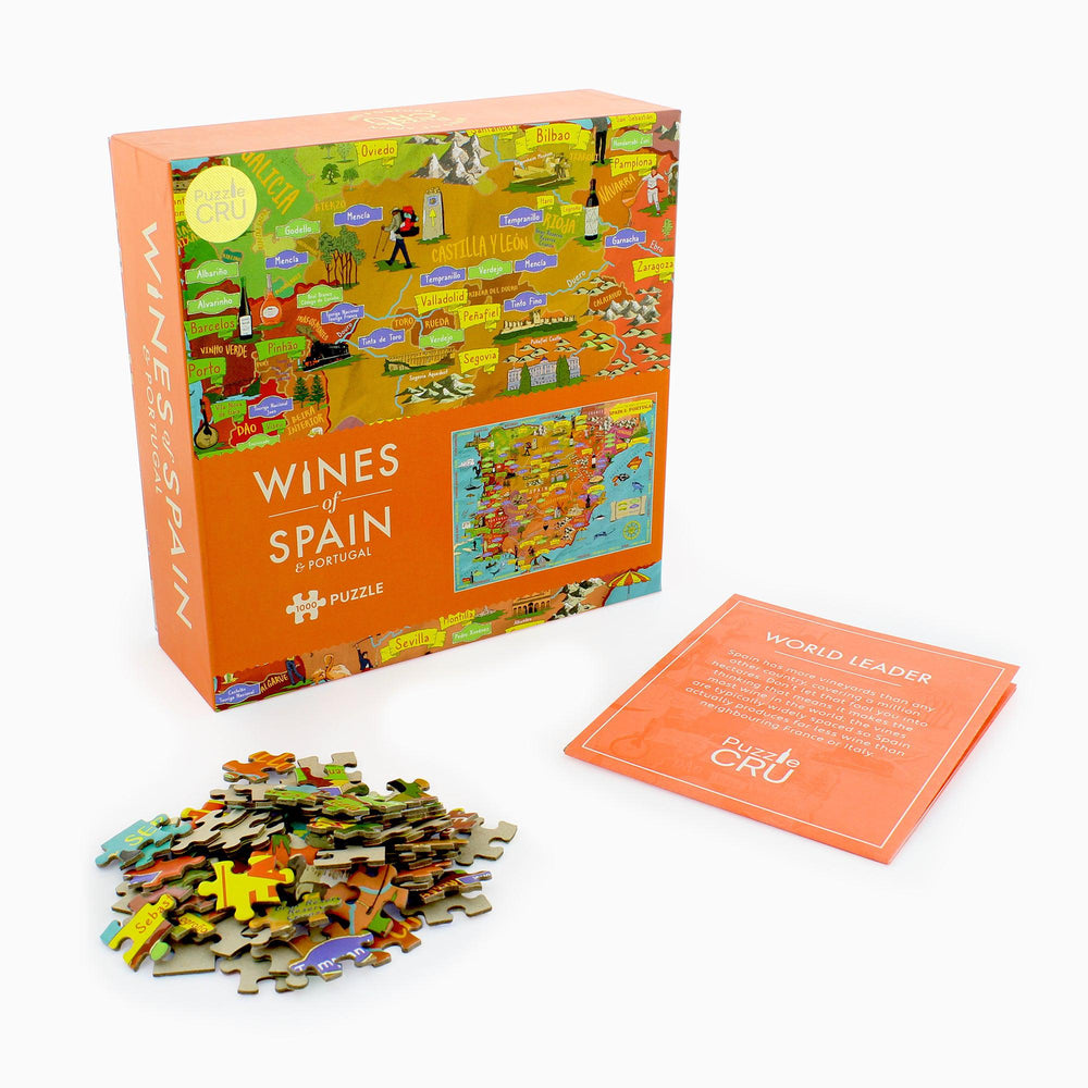 Wines Of Spain & Portugal 1000 Piece Jigsaw Puzzle Ginger Fox (ONLINE ORDER ONLY)