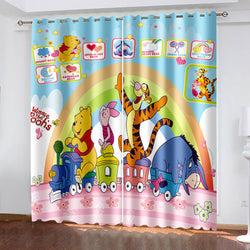 Winnie the Pooh Curtains Blackout Window Treatments Drapes Room Decoration (Online Order Only)